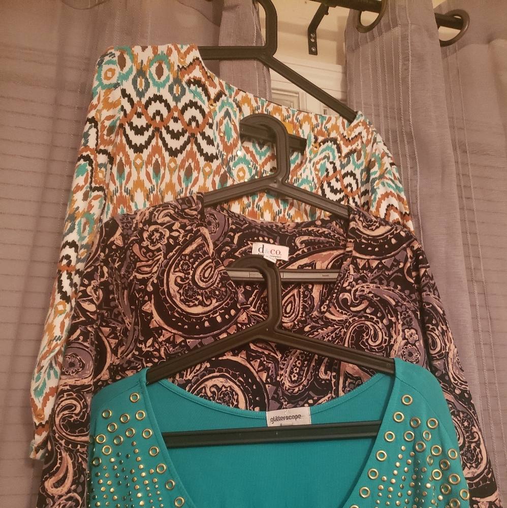 Plus Size Lot 1x Ruby Rd & D&Co, Glitterscope - image 5